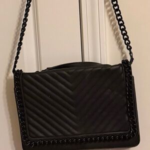 Aldo Medium Black Greenwald faux leather crossbody bag
